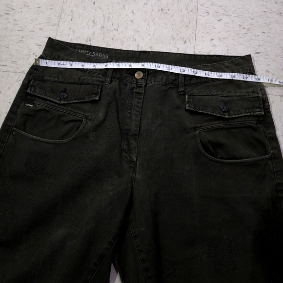 Raw | Olive Green Cargo Pants Mid Boyfriend Fit - Picture 9 of 11